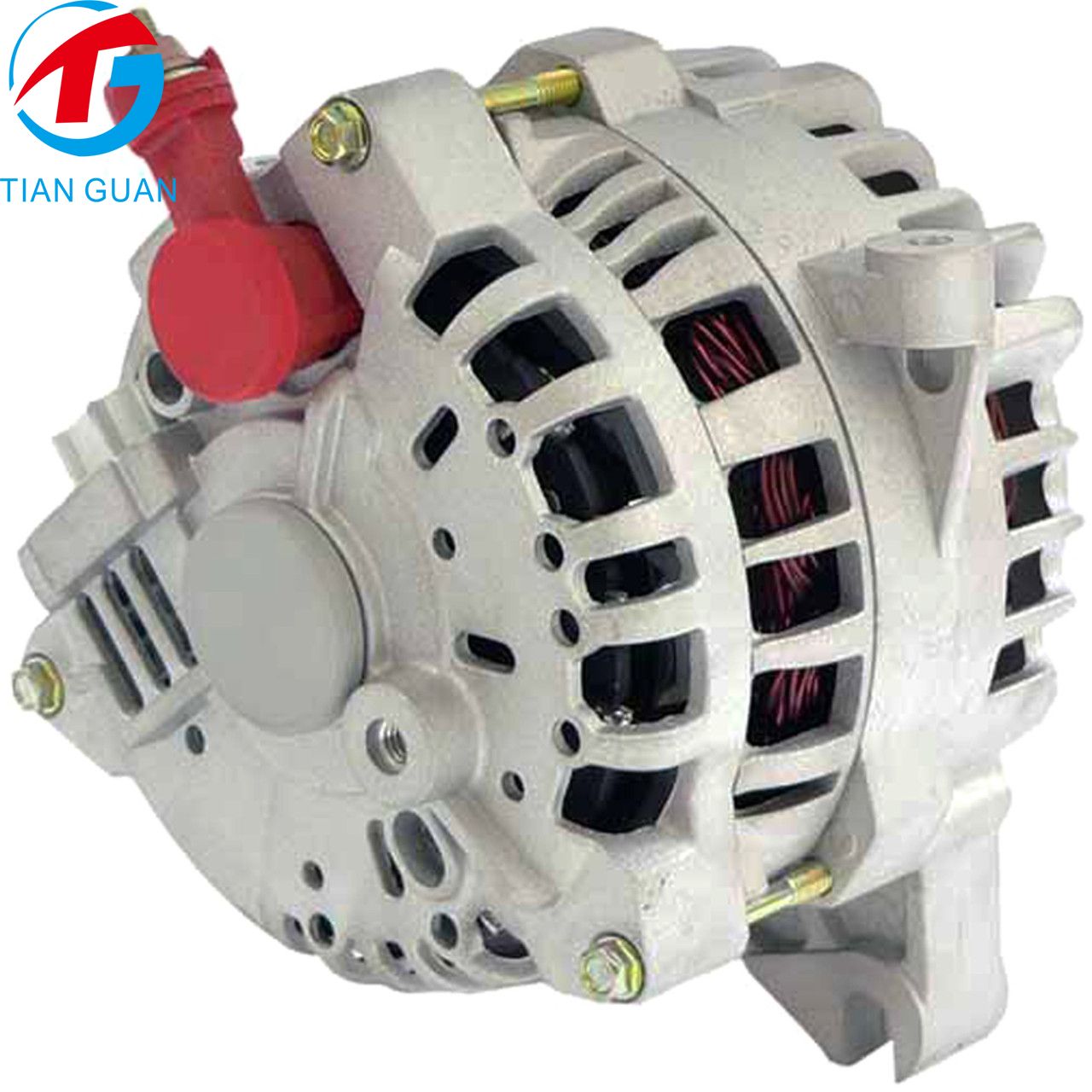 ICT Billet LS Truck Low Mount Alternator Bracket - Passenger Side Aluminum Bracket For Electric/Remote Water Pump